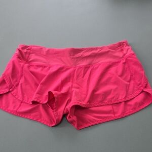 lululemon athletica Bright Pink Athletic Shorts